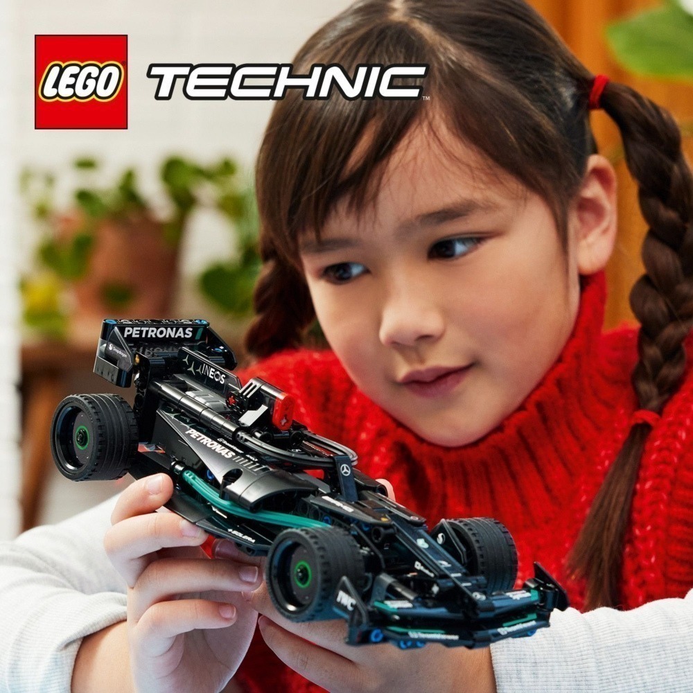 玩具研究中心 現貨 樂高 LEGO 積木 科技 賓士 Mercedes AMG F1 W14 E 迴力車42165-細節圖2