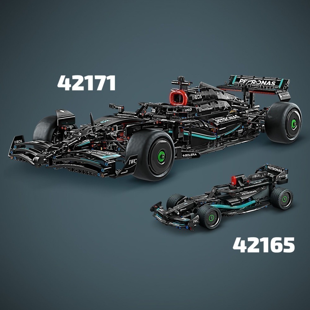 玩具研究中心 現貨 樂高 LEGO 積木 科技 賓士 Mercedes AMG F1 W14 E 迴力車42165-細節圖7