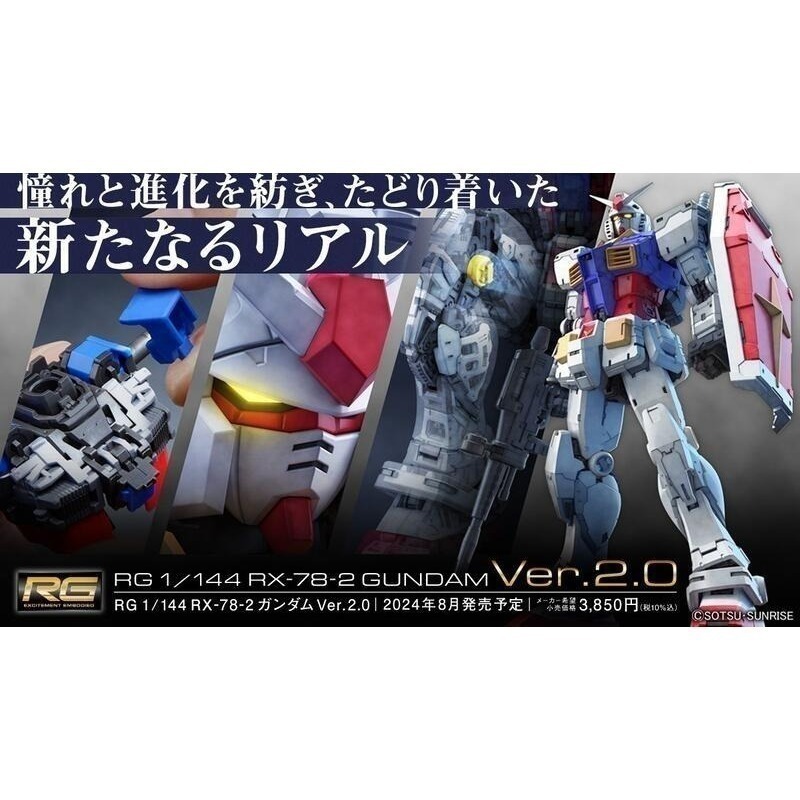 玩具研究中心 現貨 萬代 RG 1/144 RX-78-2 初鋼 鋼彈 Ver.2.0 5067155-細節圖2