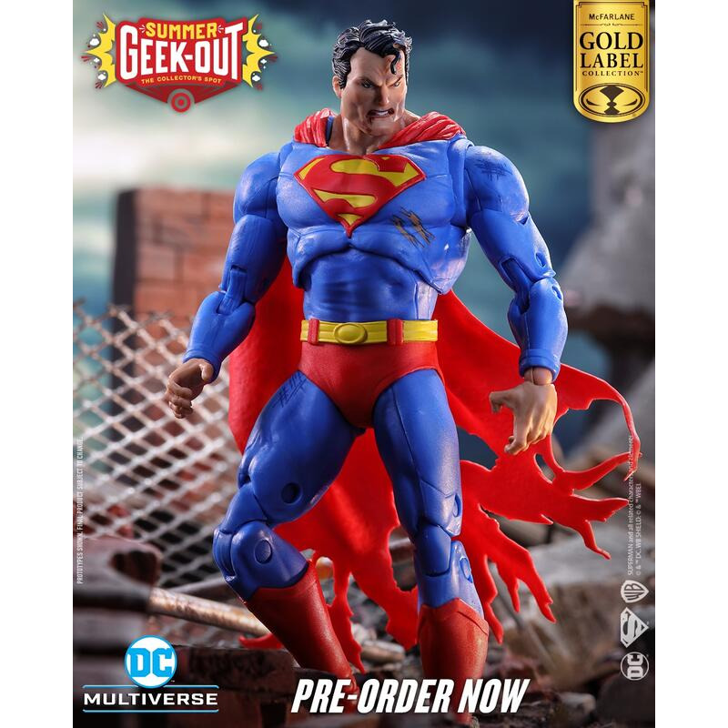 玩具研究中心 現貨 麥法蘭 DC 7吋 MEGAFIG 超人VS 毀滅日 2入組 金標代理-細節圖3