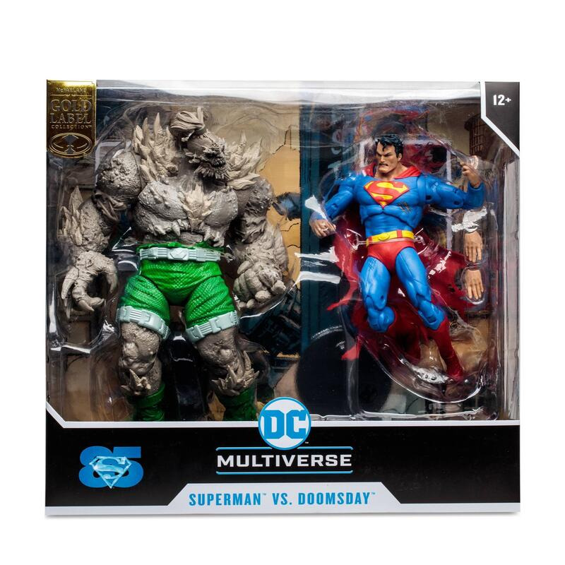 玩具研究中心 現貨 麥法蘭 DC 7吋 MEGAFIG 超人VS 毀滅日 2入組 金標代理-細節圖5