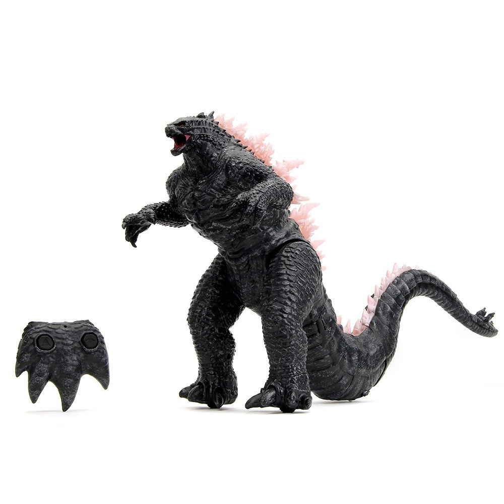 玩具研究中心(用卷折價再免運) 現貨 PLAYMATES 哥吉拉大戰金剛2 哥吉拉 12吋 覺醒RC 可遙控吐煙-細節圖2