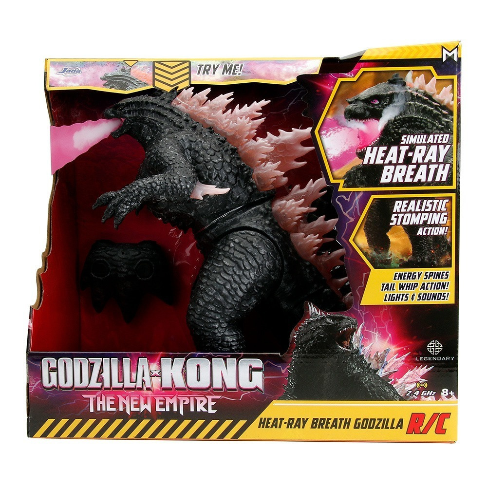 玩具研究中心(用卷折價再免運) 現貨 PLAYMATES 哥吉拉大戰金剛2 哥吉拉 12吋 覺醒RC 可遙控吐煙-細節圖10