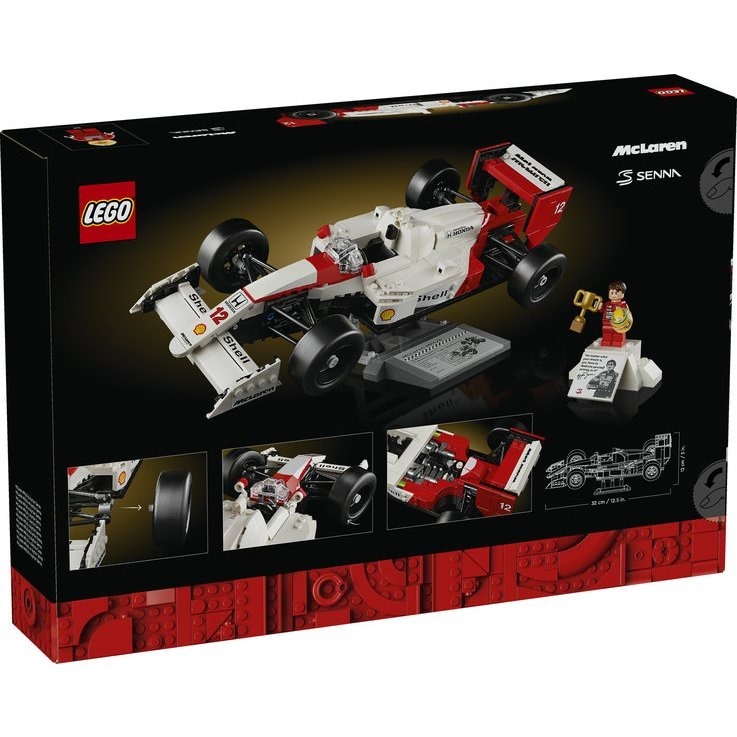 玩具研究中心 現貨 樂高 LEGO 積木  ICONS系列 McLaren MP4/4&艾爾頓·冼拿 10330-細節圖3