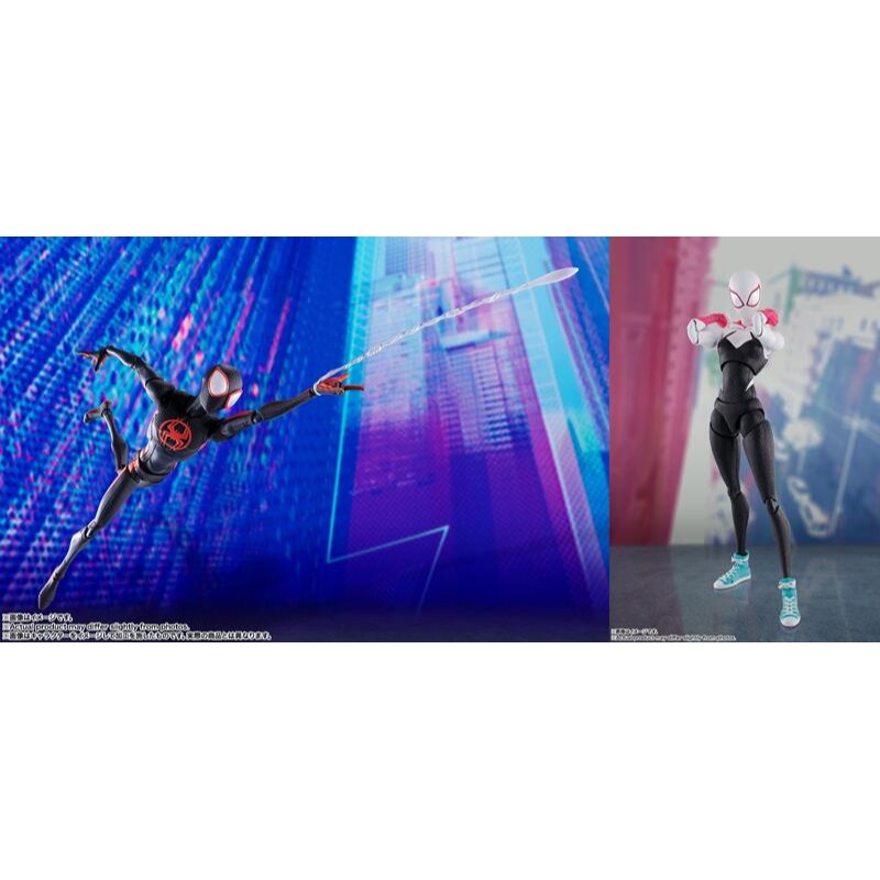 玩具研究中心  現貨 SHF 蜘蛛人 邁爾斯莫拉雷斯 穿越新宇宙 女蜘蛛人關 雙套組代理-細節圖6