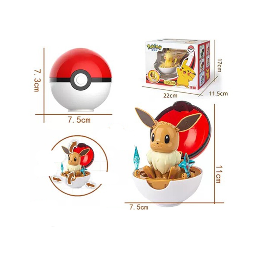 玩具研究中心 現貨POKEMON 驚奇寶可夢系列 皮卡丘 小火龍 伊布 傑尼龜 妙蛙種子 喵喵 六款可選-細節圖4