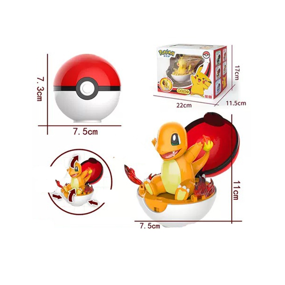 玩具研究中心 現貨POKEMON 驚奇寶可夢系列 皮卡丘 小火龍 伊布 傑尼龜 妙蛙種子 喵喵 六款可選-細節圖5