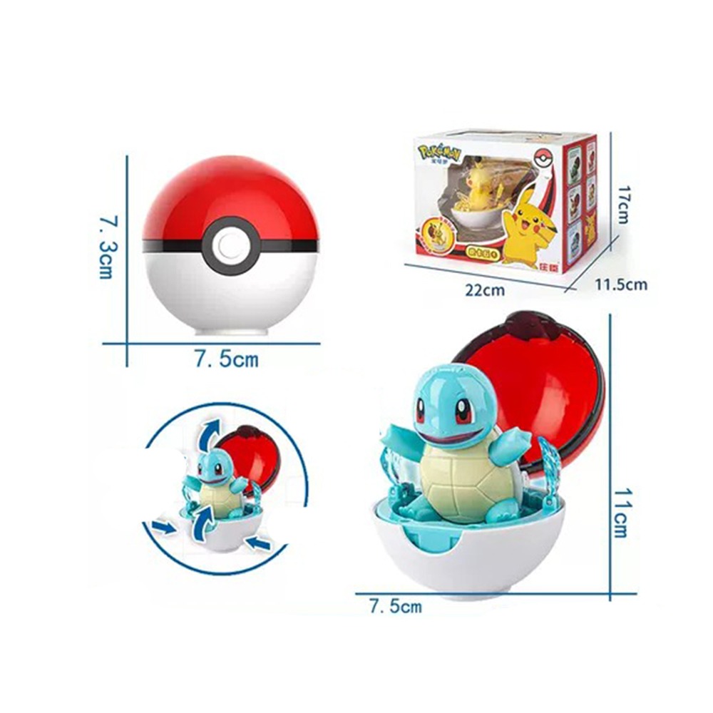 玩具研究中心 現貨POKEMON 驚奇寶可夢系列 皮卡丘 小火龍 伊布 傑尼龜 妙蛙種子 喵喵 六款可選-細節圖6