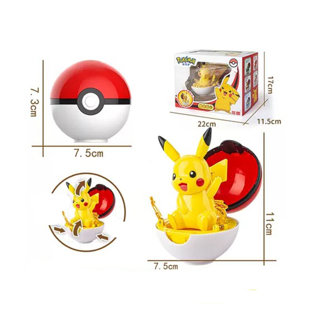 玩具研究中心 現貨POKEMON 驚奇寶可夢系列 皮卡丘 小火龍 伊布 傑尼龜 妙蛙種子 喵喵 六款可選-細節圖7