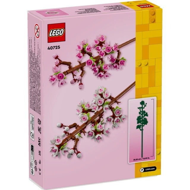 玩具研究中心 現貨 樂高 LEGO 積木 花藝系列 櫻花40725-細節圖6