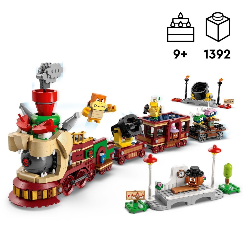 玩具研究中心 現貨 樂高 LEGO 積木 超級瑪利歐 庫巴特快列車 71437-細節圖3