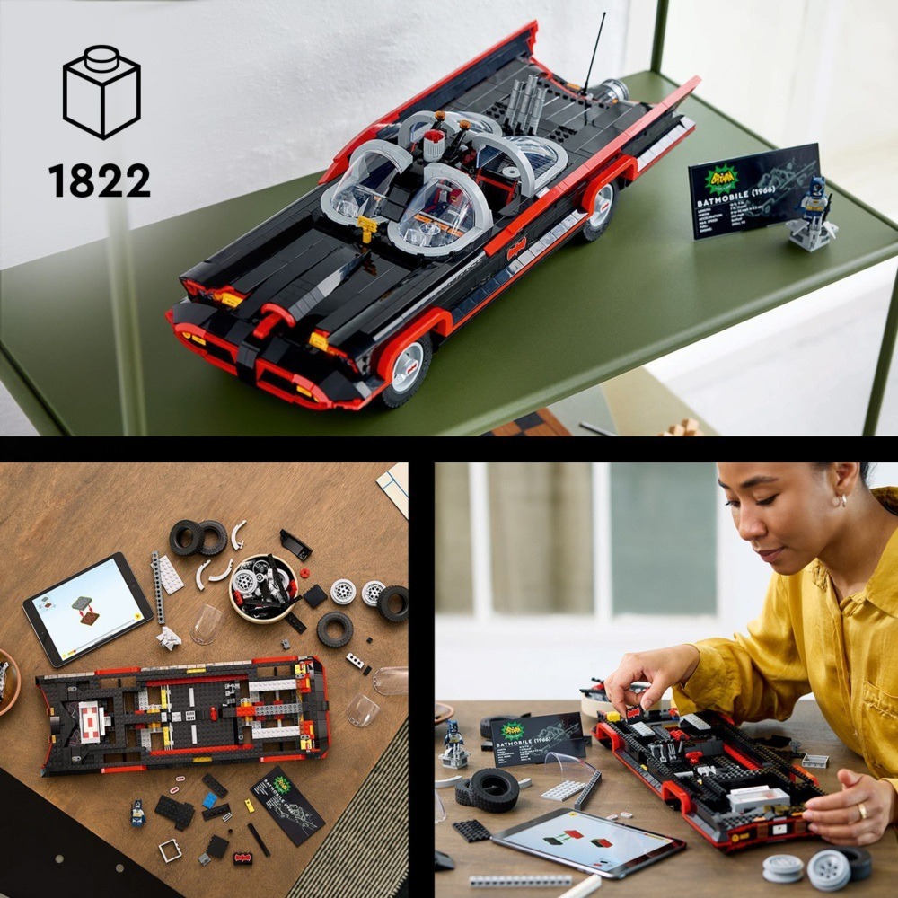 玩具研究中心 現貨 樂高 LEGO 積木 超級英雄系列 蝙蝠俠 經典電視影集蝙蝠車76328-細節圖3