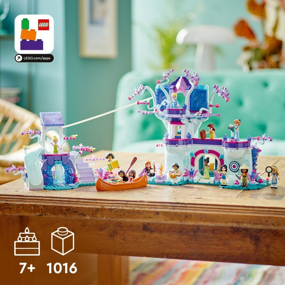 玩具研究中心 現貨 樂高 LEGO 積木 迪士尼 樹屋 含13隻公主人偶43215-細節圖8