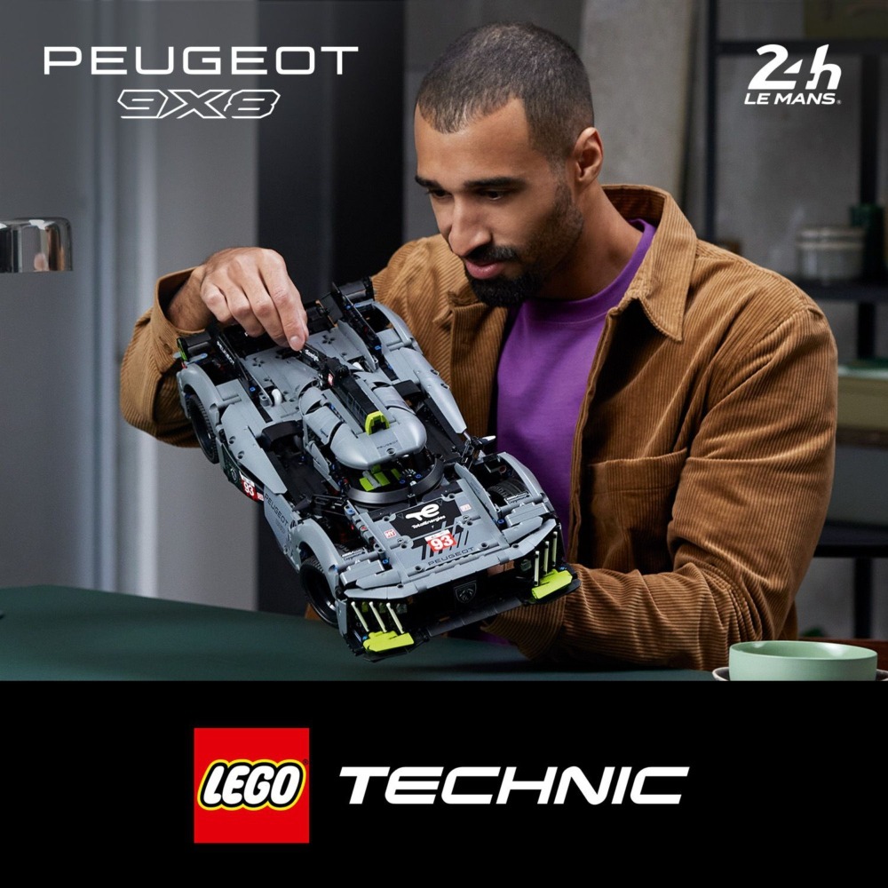 玩具研究中心 現貨 樂高 LEGO 積木 科技系列 標緻 PEUGEOT 9X8 利曼24小時耐力賽42156-細節圖2