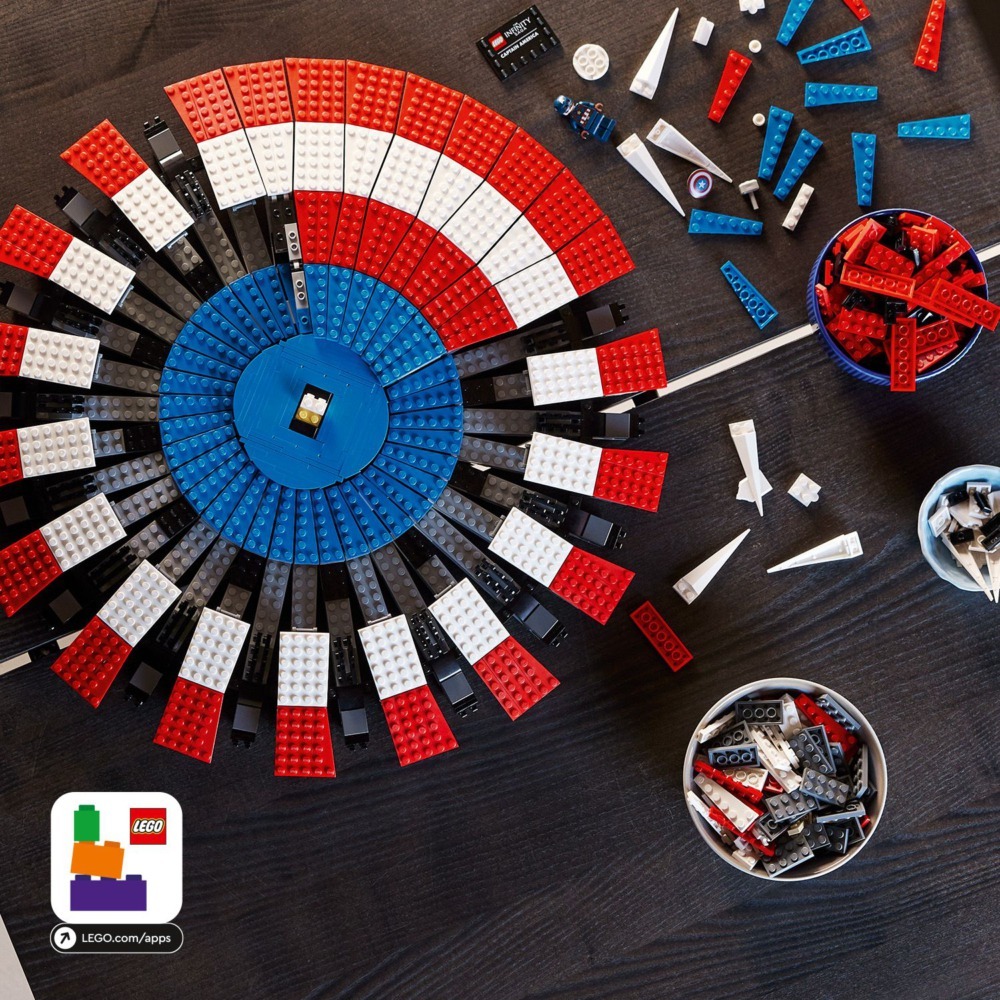 玩具研究中心 買一送二 樂高 漫威超級英雄系列 美國隊長的盾牌 76262 送40707 蛇年積木40691神話飛馬-細節圖8