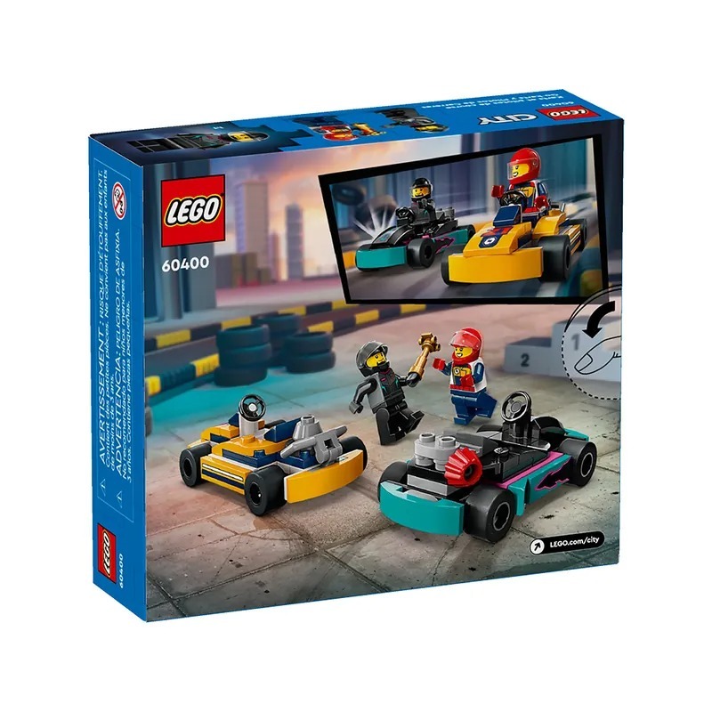 玩具研究中心 現貨 樂高 LEGO 60400 卡丁車和賽車手 Go-Karts and Race Drivers-細節圖2