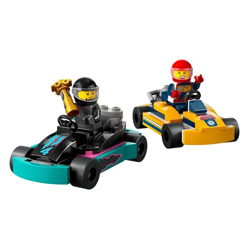 玩具研究中心 現貨 樂高 LEGO 60400 卡丁車和賽車手 Go-Karts and Race Drivers-細節圖3