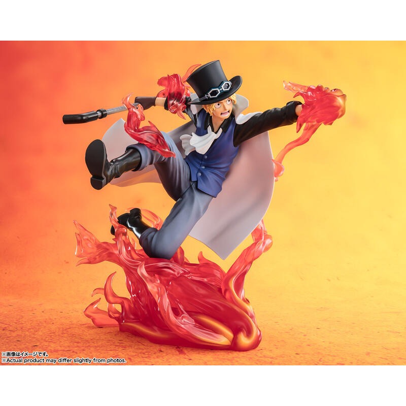 玩具研究中心 現貨 W 萬代 FiguartsZERO 航海王 超激戰 薩波 火拳 王手飛車 PVC完成品 代理-細節圖5