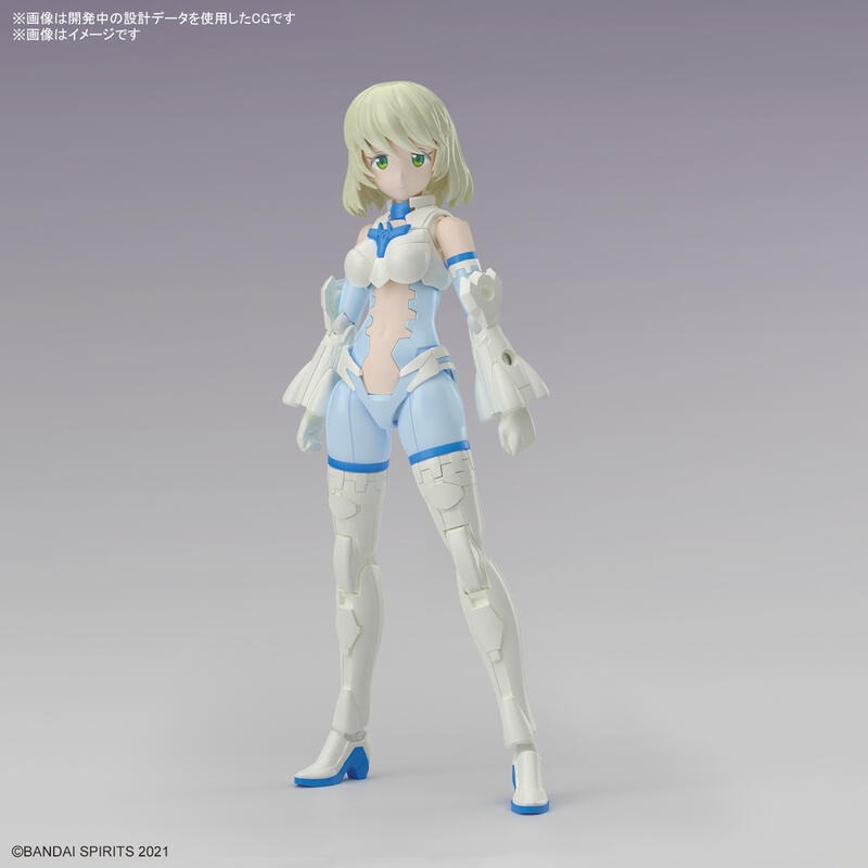 玩具研究中心 現貨 L萬代 30MS 組裝少女輕作戰 SIS-Dc88w 艾琳  艾莉卡 優雅裝 5066688-細節圖4