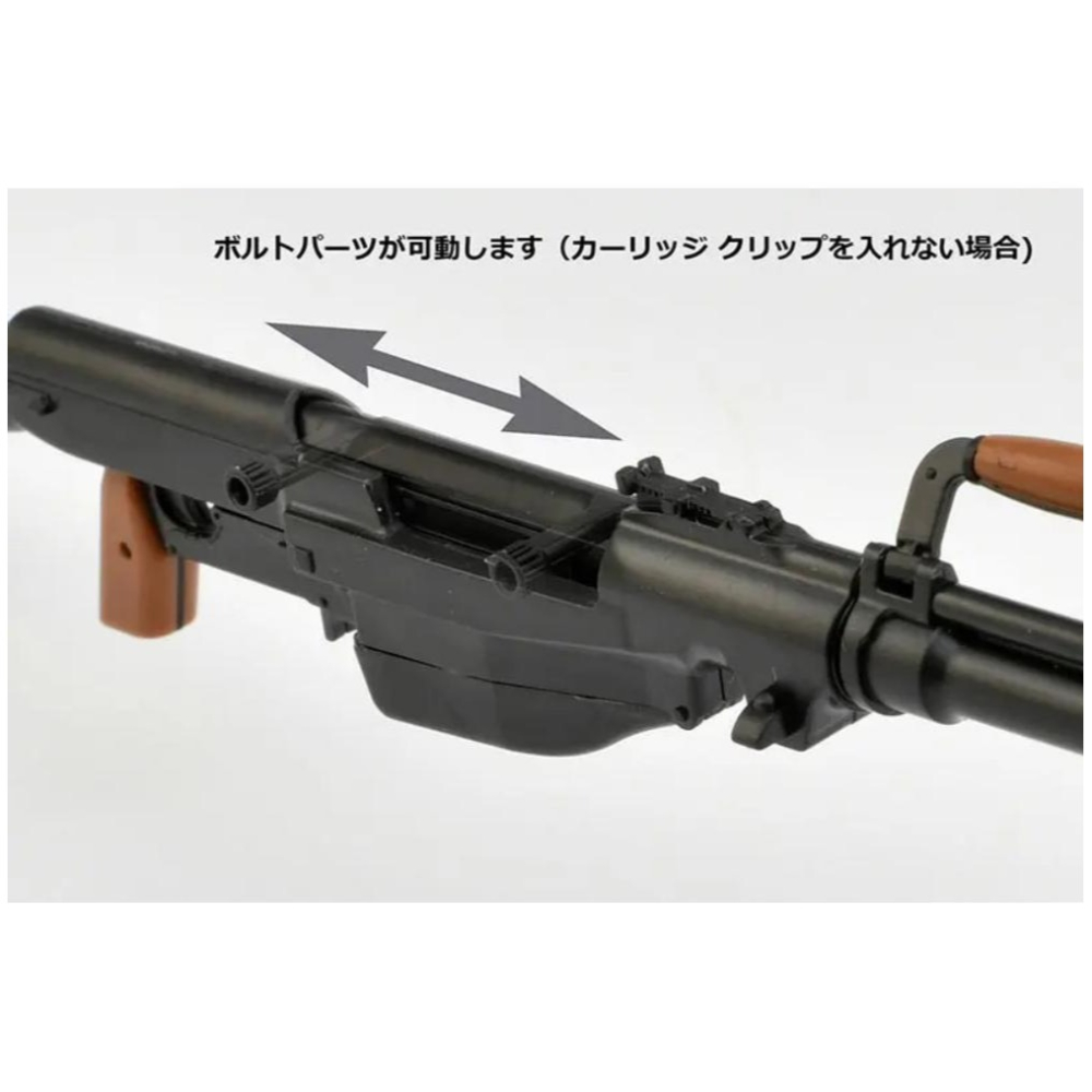玩具研究中心 現貨M Tomytec 1/12 迷你武裝 LA090 Simonov PTRS1941反戰車步槍-細節圖2