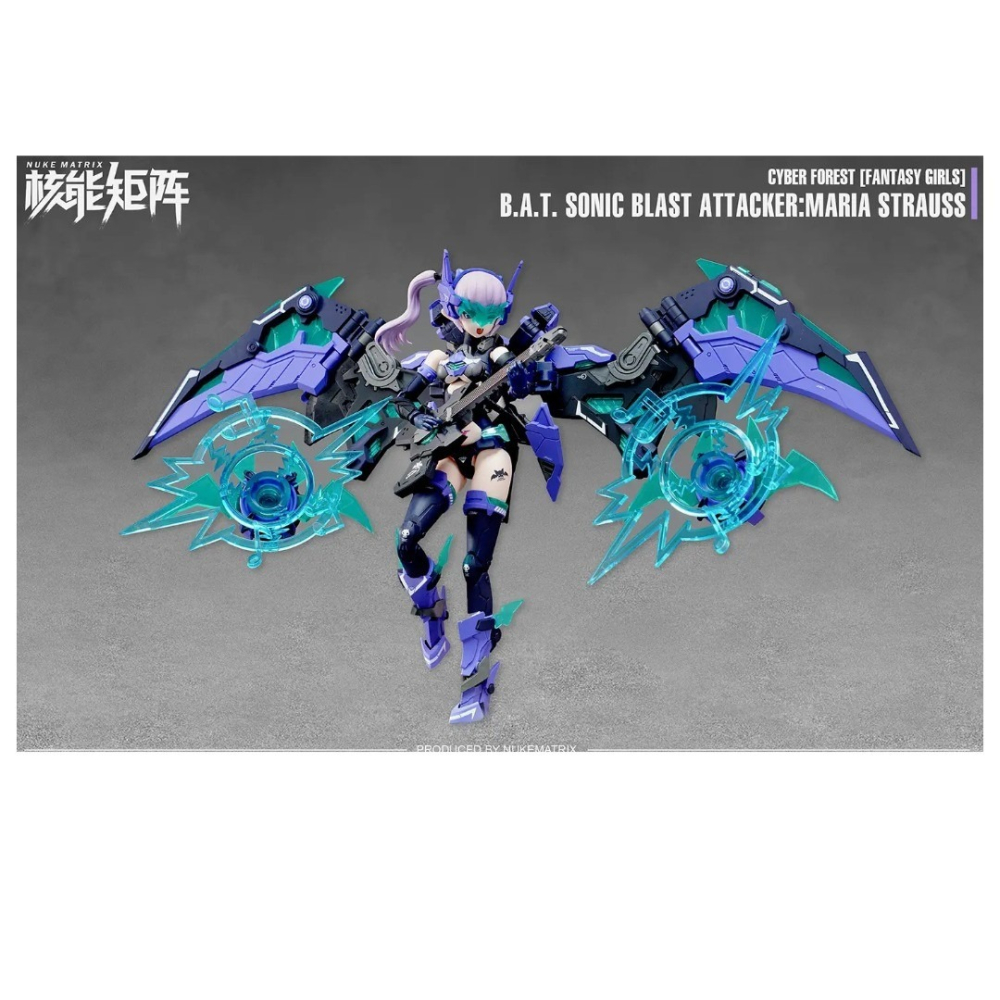 玩具研究中心 現貨G  1/12 FF0115 賽博森林 狂炫音爆 蝙蝠機娘-細節圖2