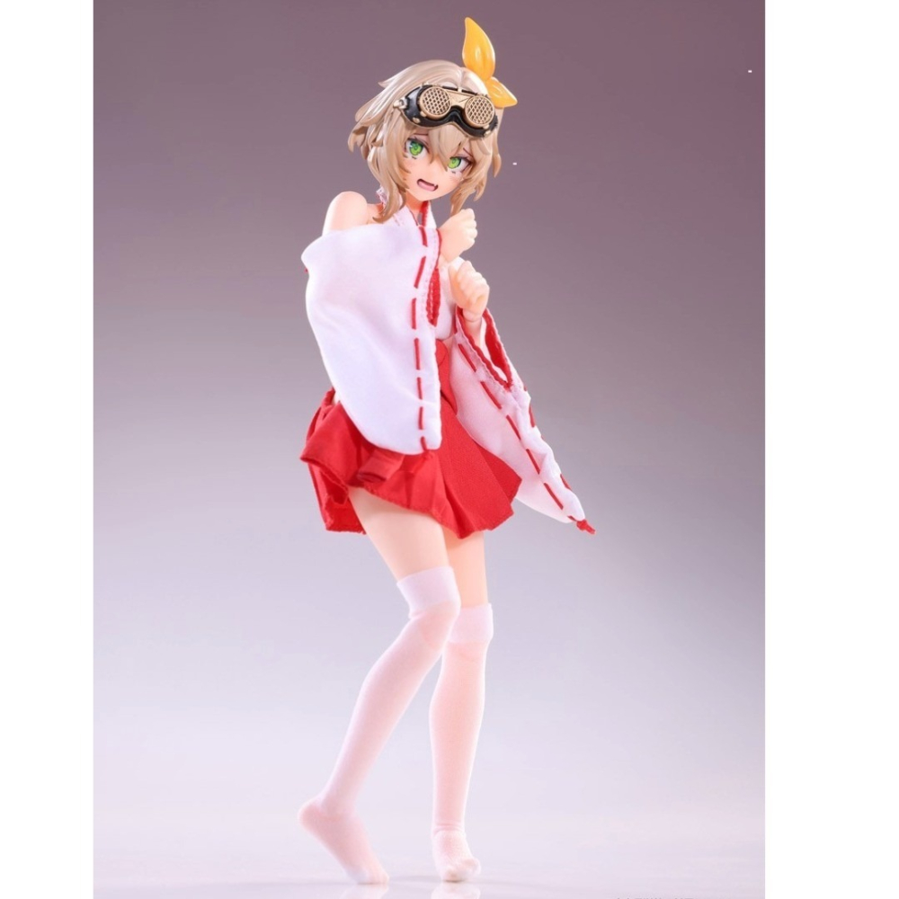 玩具研究中心 現貨G HASUKI	1/12 服裝配件 CS019 巫女服 服裝包-細節圖3
