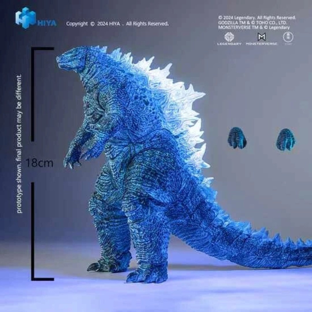 玩具研究中心 現貨K HIYA 哥吉拉與金剛 新帝國 熱線充能 哥吉拉 可動公仔-細節圖7