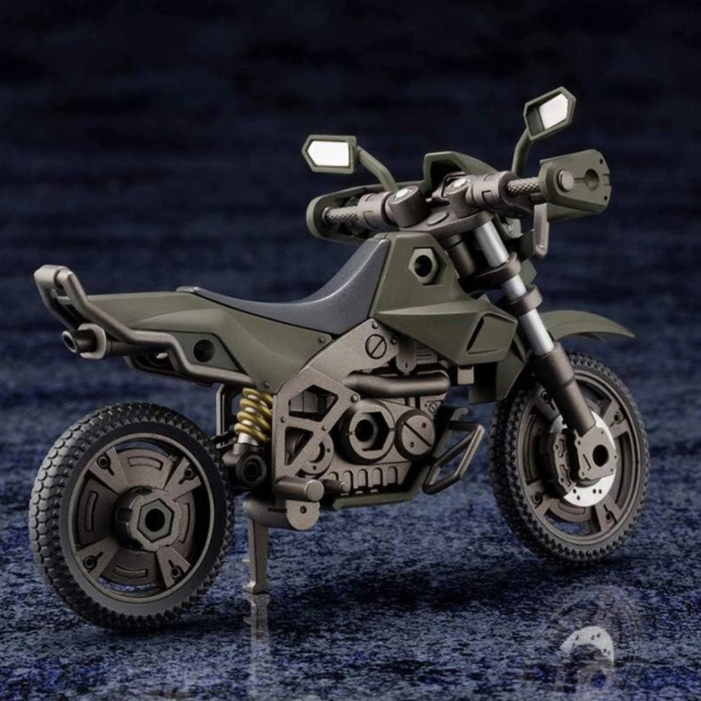玩具研究中心 現貨K 1/24 Hexa Gea r六角機牙 潛視摩托車 森林色 組裝模型(HG051R)-細節圖4