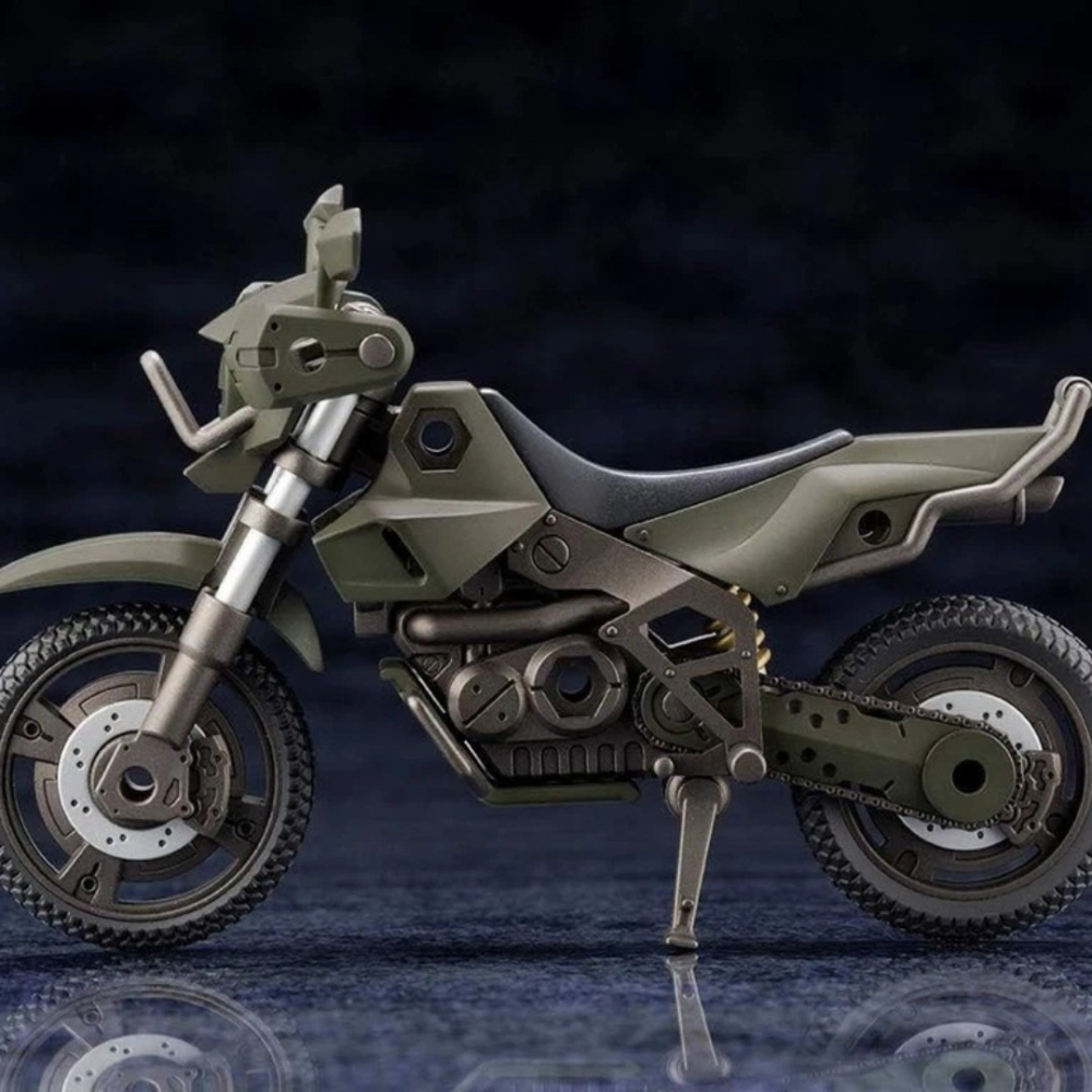 玩具研究中心 現貨K 1/24 Hexa Gea r六角機牙 潛視摩托車 森林色 組裝模型(HG051R)-細節圖5
