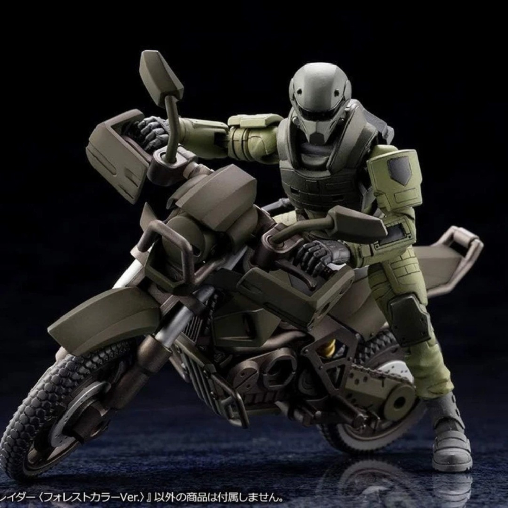 玩具研究中心 現貨K 1/24 Hexa Gea r六角機牙 潛視摩托車 森林色 組裝模型(HG051R)-細節圖6