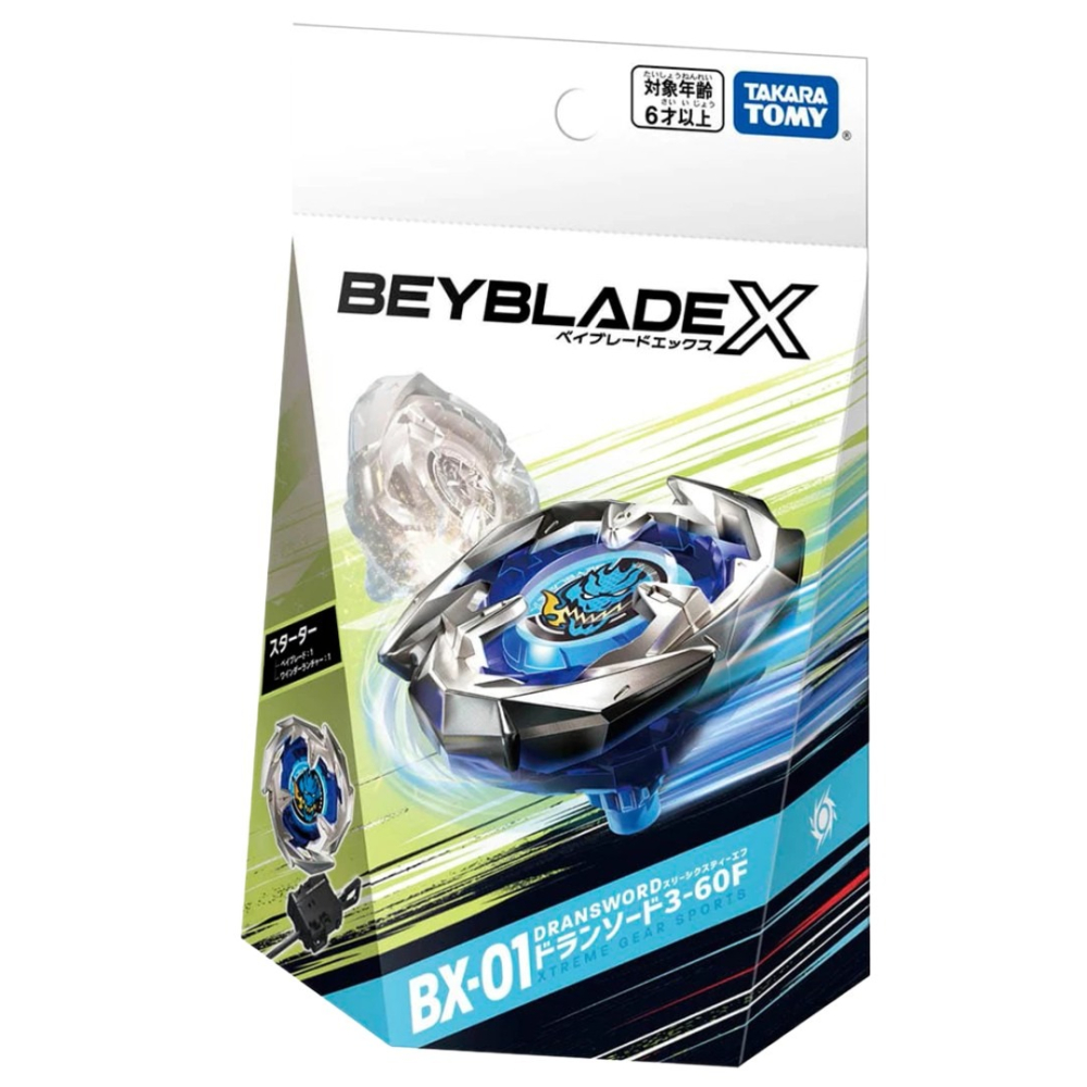 玩具研究中心 現貨N TAKARA BEYBLADE X 戰鬥陀螺 BX-01 蒼龍神劍 3-60F 台灣QR扣-細節圖2