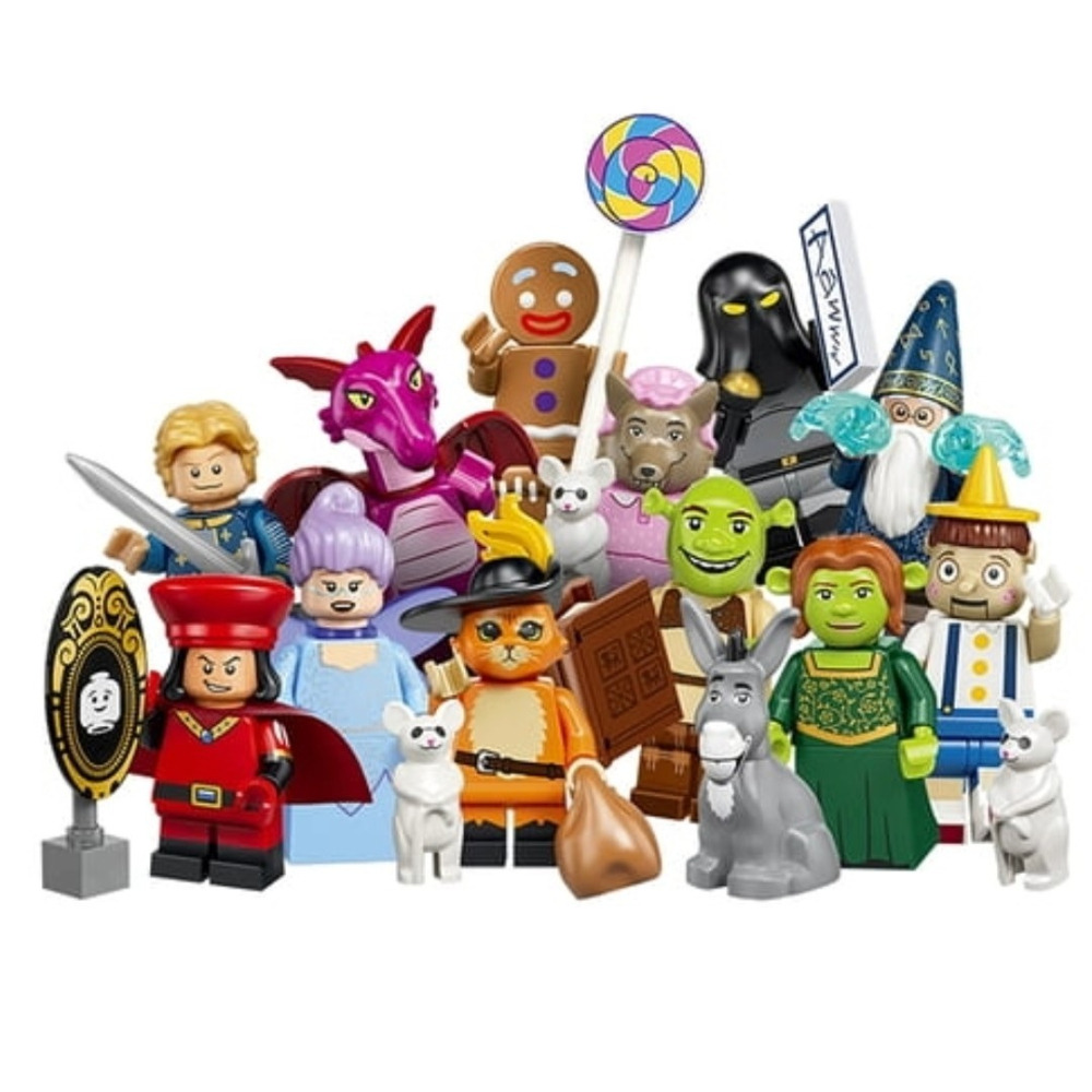 玩具研究中心 現貨M 樂高 LEGO 積木  史瑞克 人偶包 一整箱36隻 71053-細節圖3