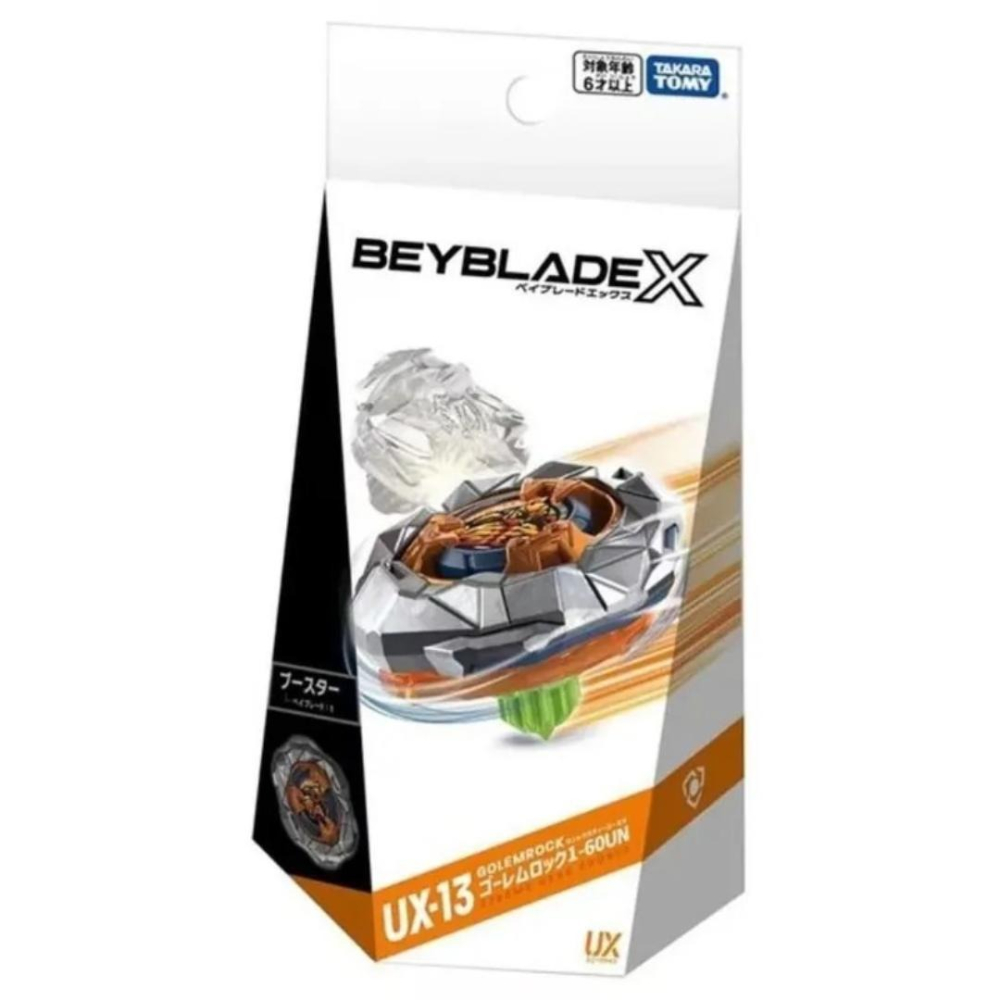 玩具研究中心 現貨NTakara Tomy Beyblade 戰鬥陀螺X UX-13 魔像奇岩 1-60UN 台灣QR扣-細節圖6
