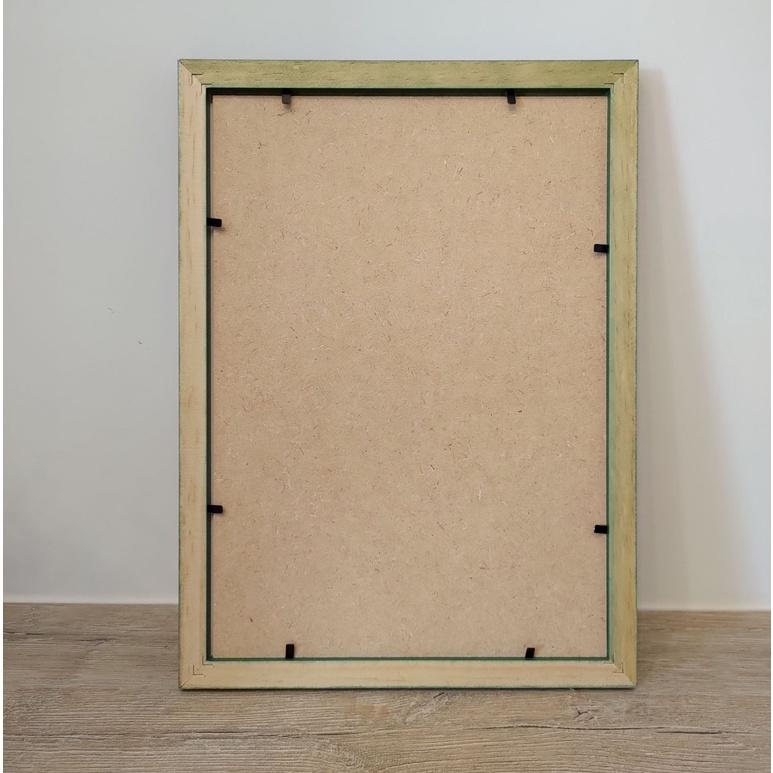 INS 墨綠色相框 北歐風 A4原木框  厚磅紙卡 結婚書約 🉑戶政事務所使用 結婚證書 符合戶政規定-細節圖2