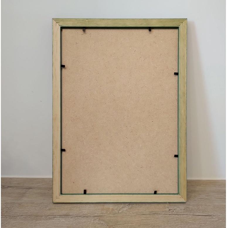 INS 墨綠色相框 北歐風 A4原木框  厚磅紙卡 結婚書約 🉑戶政事務所使用 結婚證書 符合戶政規定-細節圖2