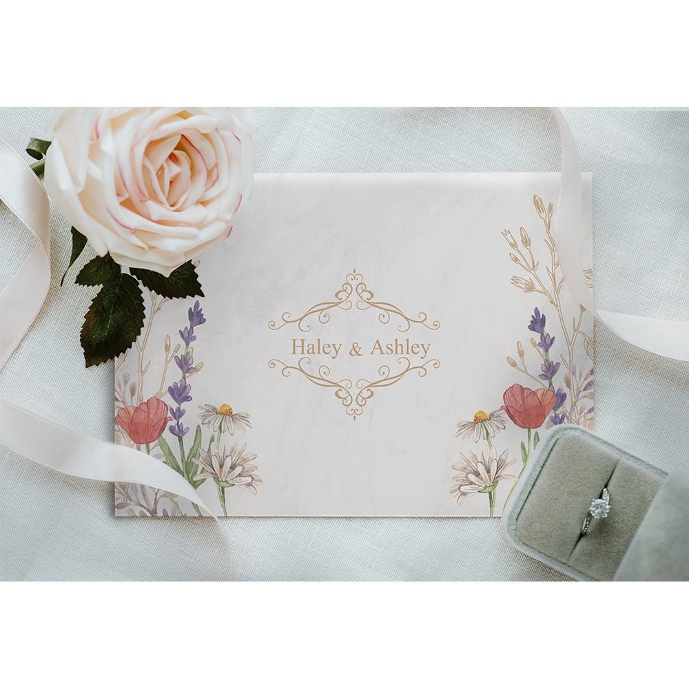 結婚證書夾 -橫式書約夾 精裝版結婚證書 一輩子的結婚禮物  ( 結婚登記用 結婚書約收藏夾) 【美好設計】-細節圖2