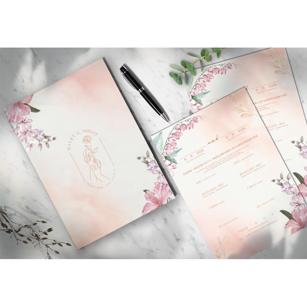 結婚證書夾 - 精裝版結婚證書 一輩子的結婚禮物  ( 結婚登記用 結婚書約收藏夾) 【美好設計】-細節圖3