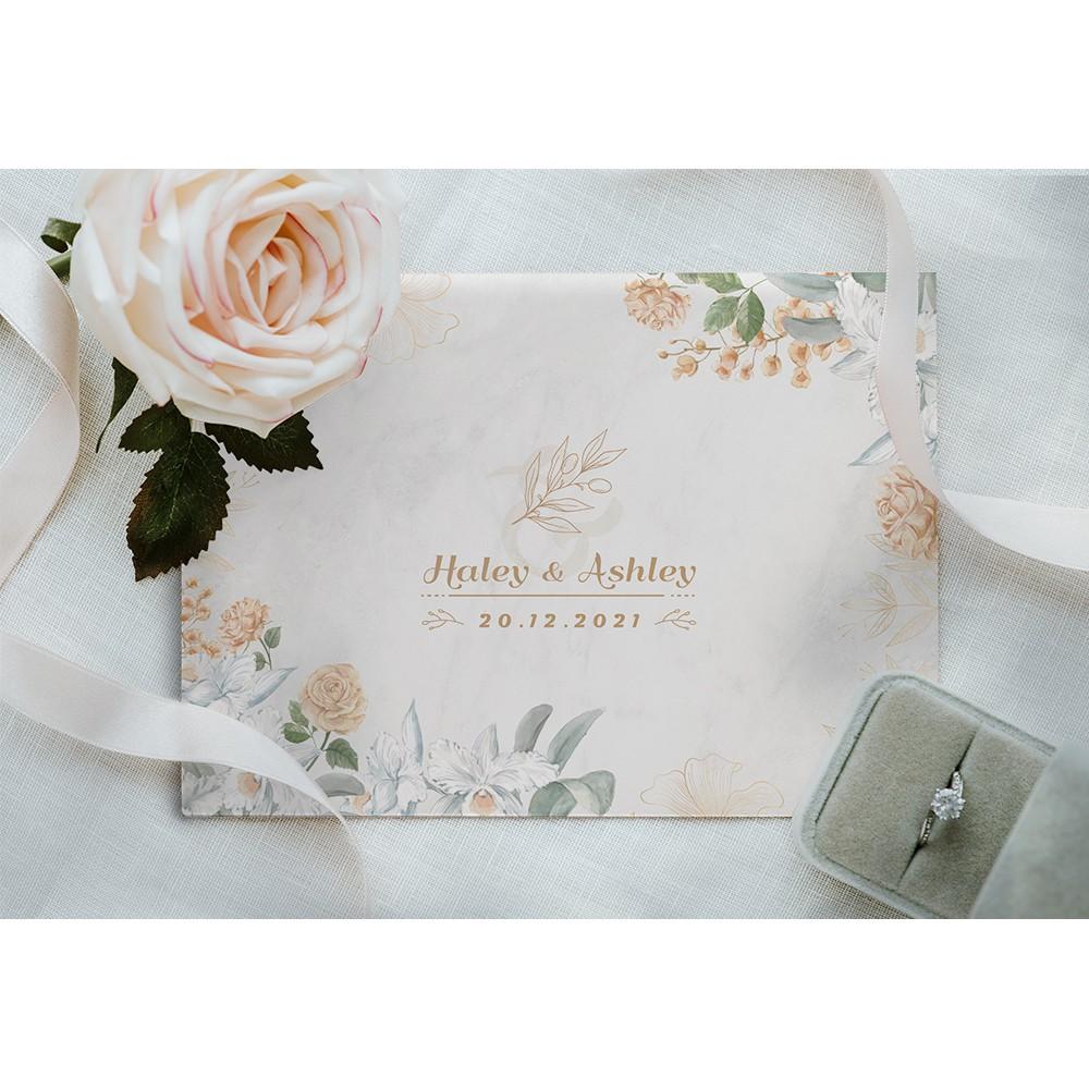 結婚證書夾 -橫式書約夾 精裝版結婚證書 一輩子的結婚禮物  ( 結婚登記用 結婚書約收藏夾) 【美好設計】-細節圖2