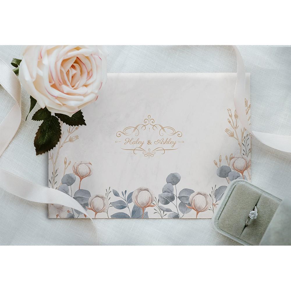 結婚證書夾 -橫式書約夾 精裝版結婚證書 一輩子的結婚禮物  ( 結婚登記用 結婚書約收藏夾) 【美好設計】-細節圖2