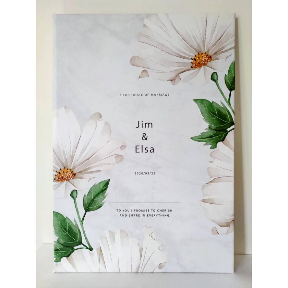 結婚證書夾 - 客製一本專屬的結婚證書 一輩子的結婚禮物  (贈送二張公版書約 結婚登記用 結婚書約收藏夾)-細節圖6