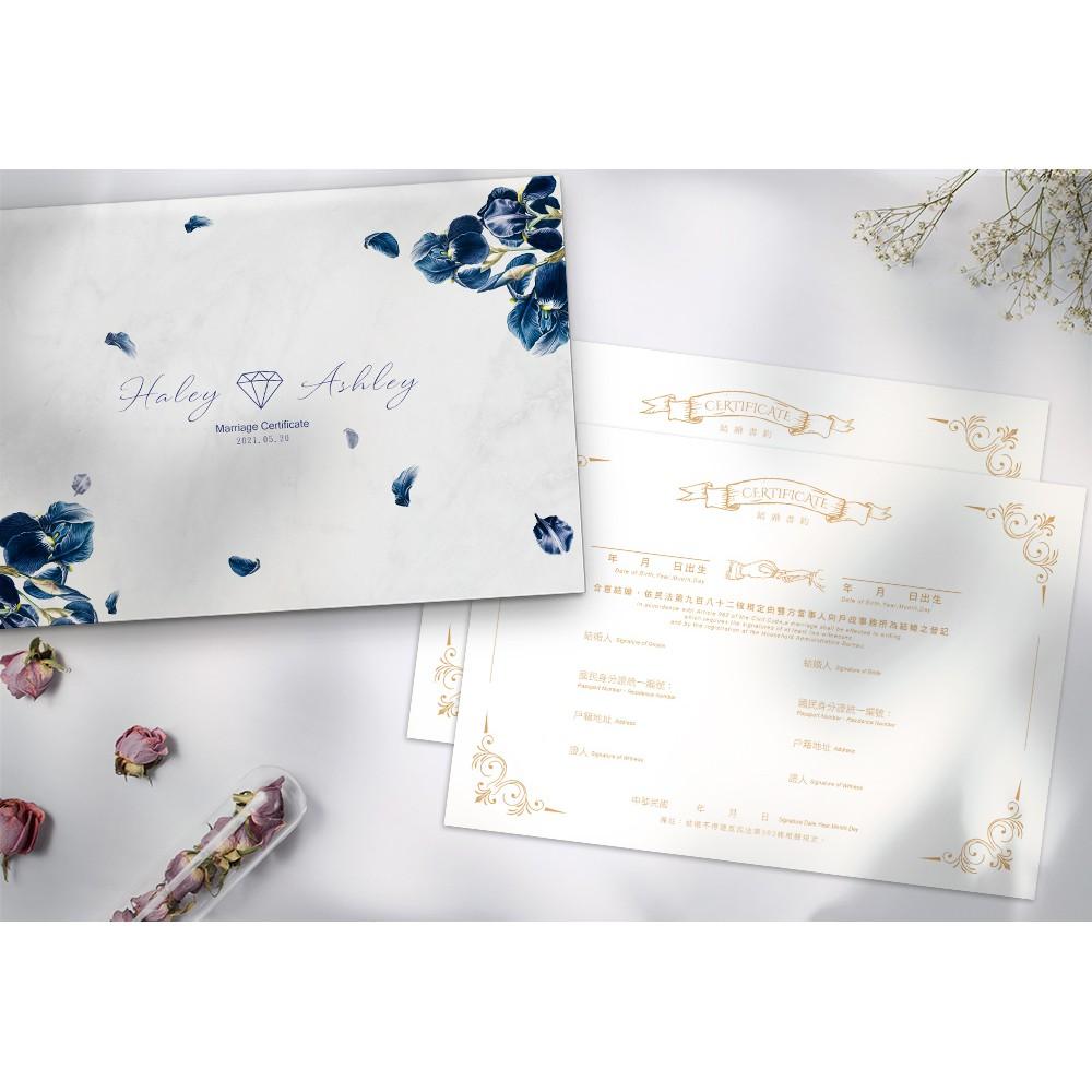 結婚證書夾 -橫式書約夾 精裝版結婚證書 一輩子的結婚禮物  ( 結婚登記用 結婚書約收藏夾) 【美好設計】-細節圖4