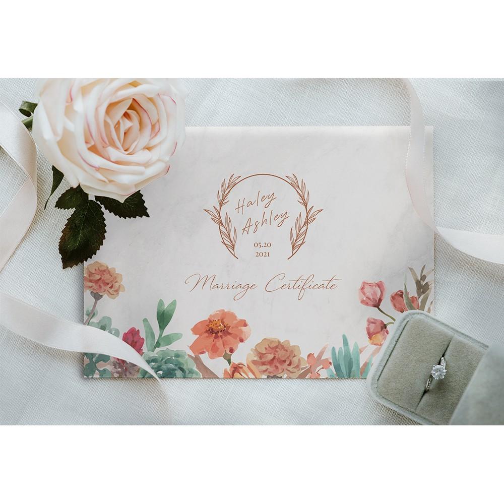 結婚證書夾 -橫式書約夾 精裝版結婚證書 一輩子的結婚禮物  ( 結婚登記用 結婚書約收藏夾) 【美好設計】-細節圖2