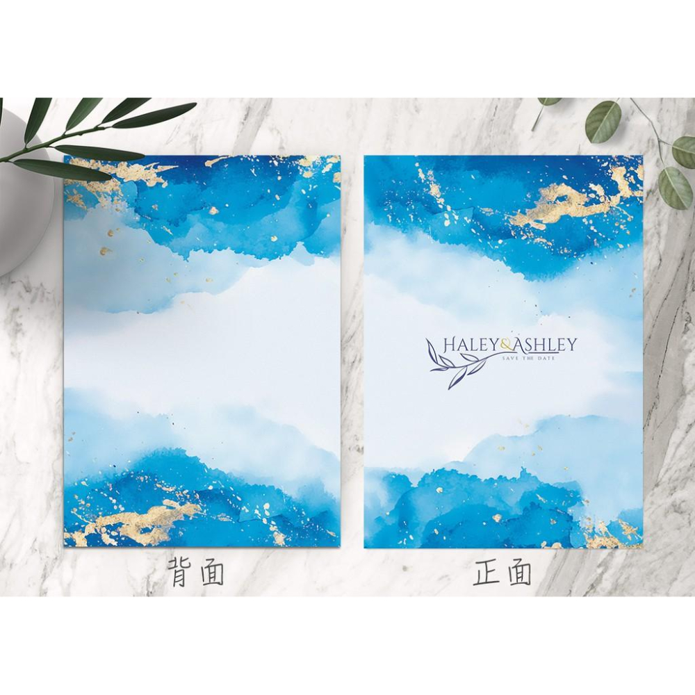 結婚證書夾 -渲染海洋藍 精裝版結婚證書 一輩子的結婚禮物  ( 結婚登記用 結婚書約收藏夾)-細節圖4