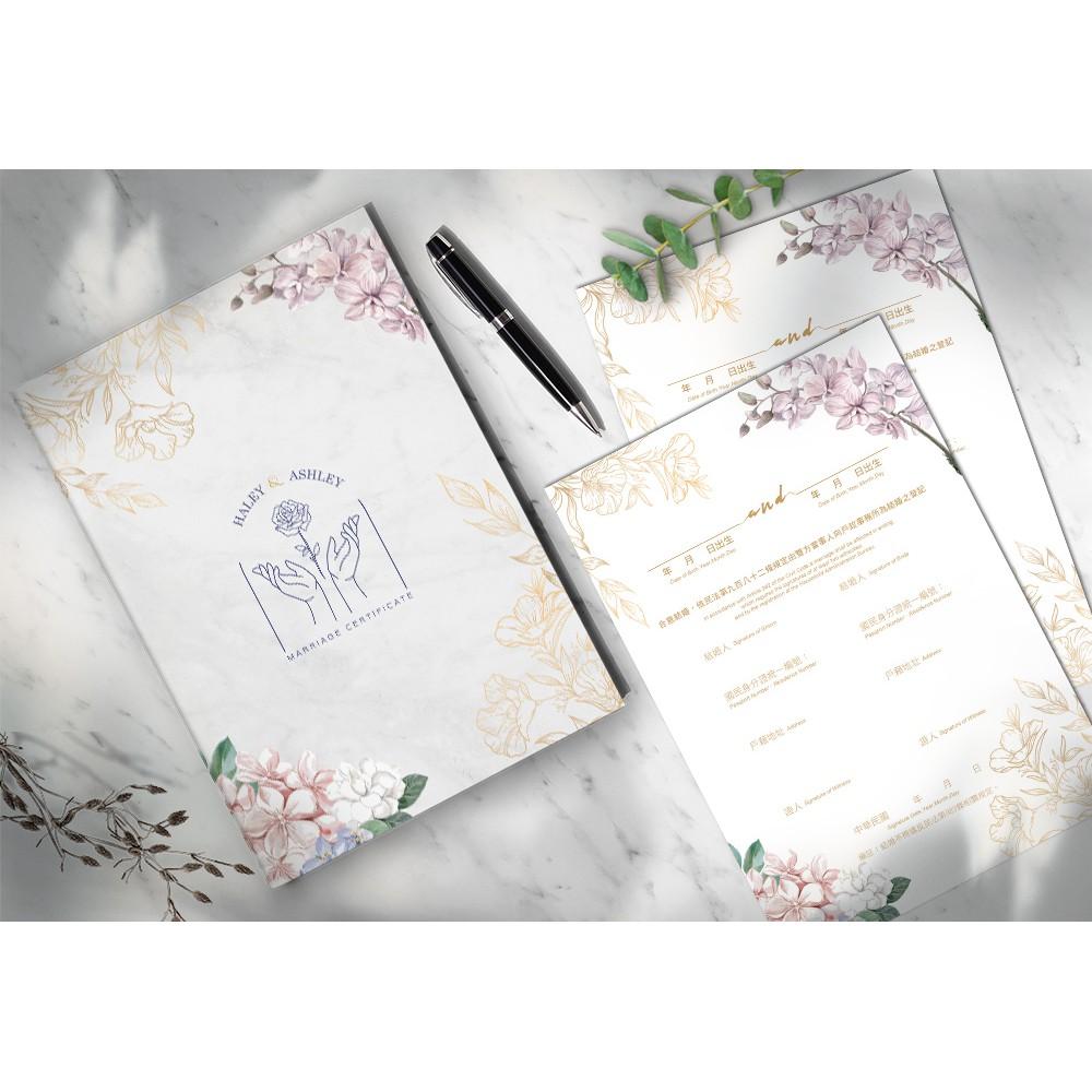 結婚證書夾 - 精裝版結婚證書 一輩子的結婚禮物  ( 結婚登記用 結婚書約收藏夾) 【美好設計】-細節圖3