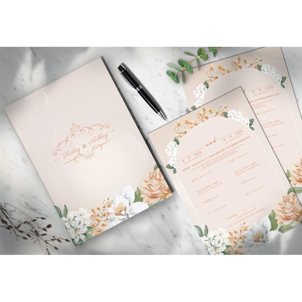 結婚證書夾 - 精裝版結婚證書 一輩子的結婚禮物  ( 結婚登記用 結婚書約收藏夾) 【美好設計】-細節圖3