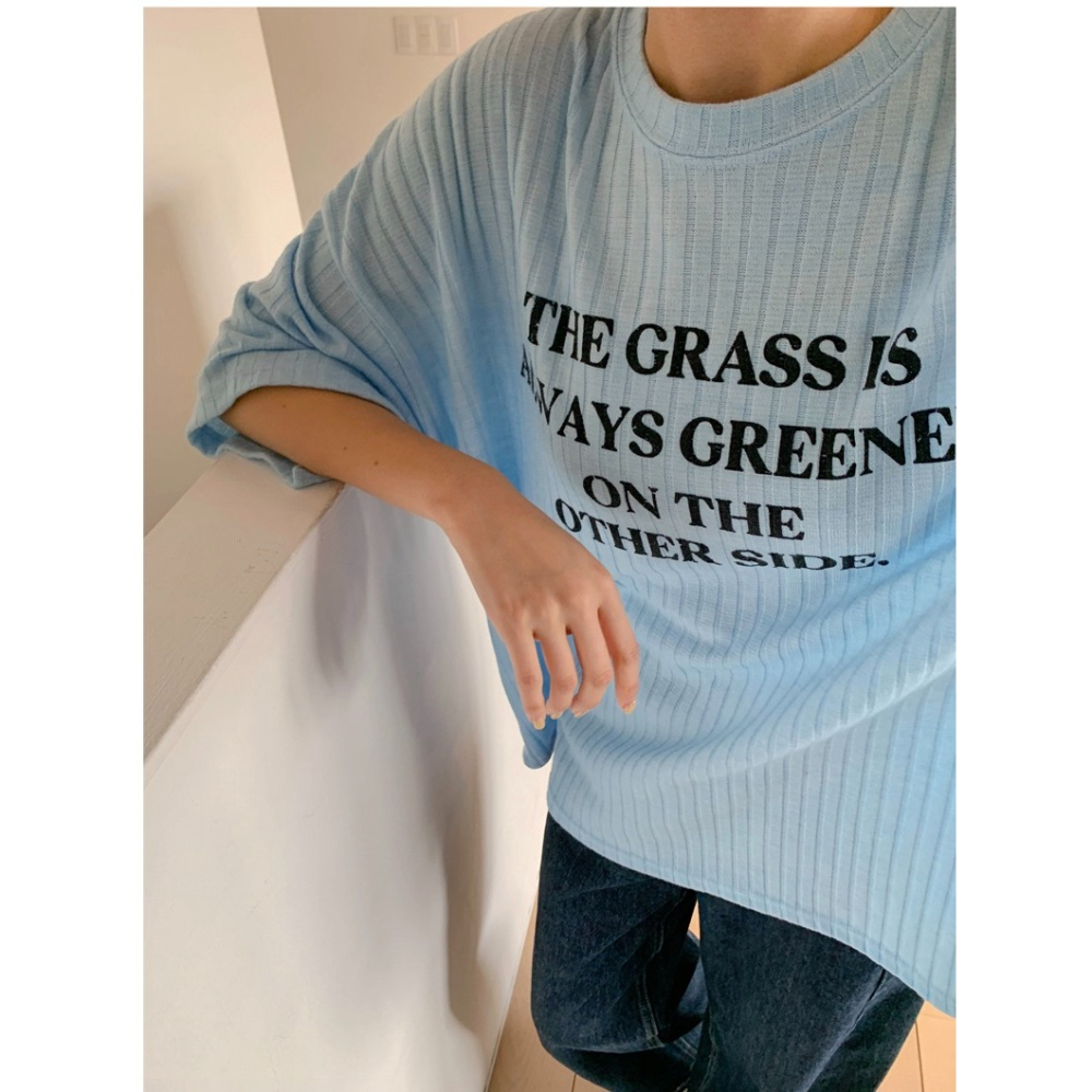正韓3色A285英字坑條T-細節圖2
