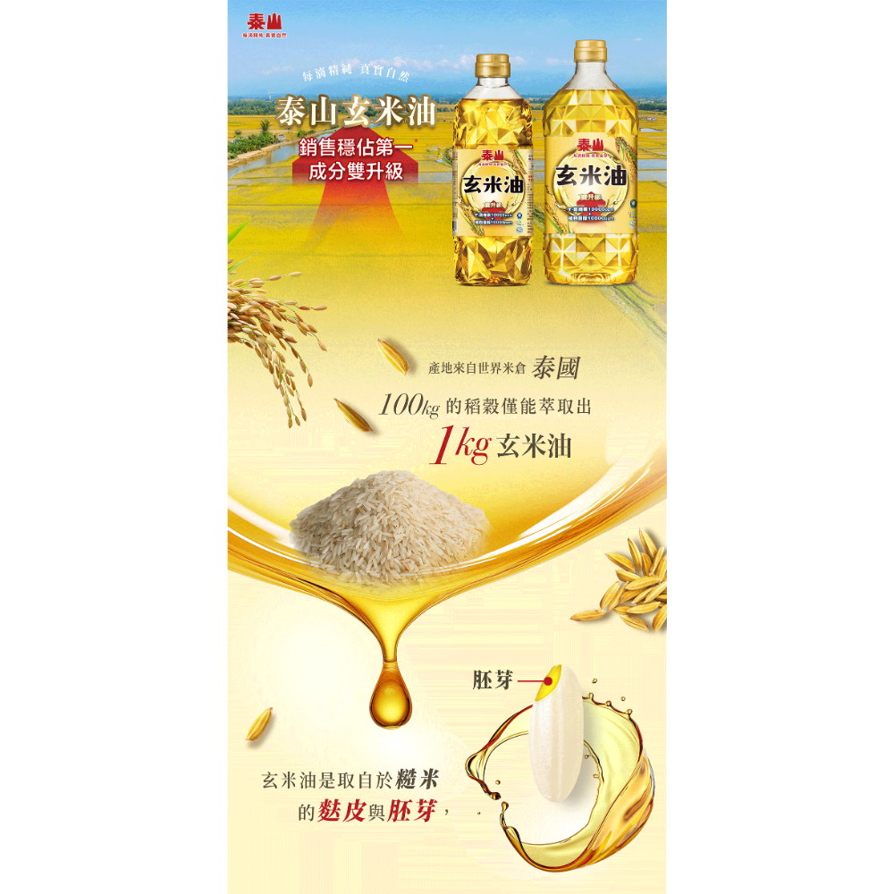 泰山 玄米油 600ml-細節圖2