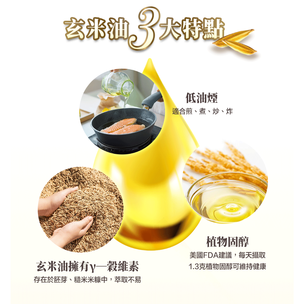 泰山 玄米油 600ml-細節圖3