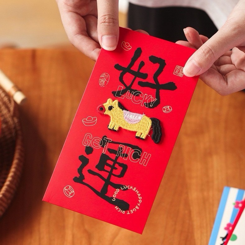 精緻紅包袋 ２０２６ 馬年限定 ⬖ 立體刺繡小馬紅包袋  一組❻入$159-細節圖3