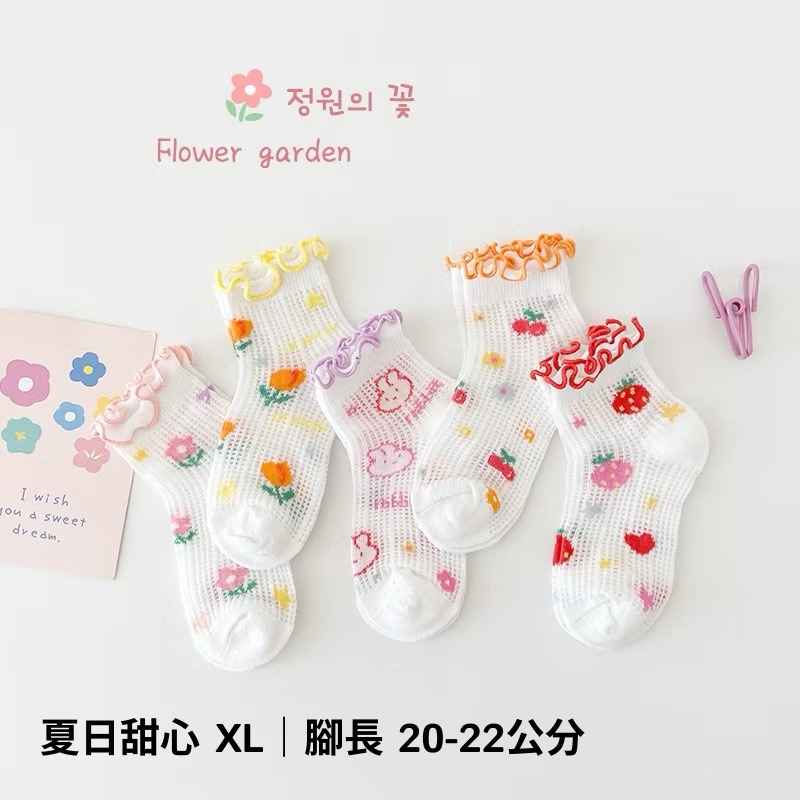 Mumuu Kids 👦🏻👧🏻 男女童襪子5入組・春夏款｜短襪 寶寶襪 兒童襪 薄款 兒童襪子 韓國-規格圖4